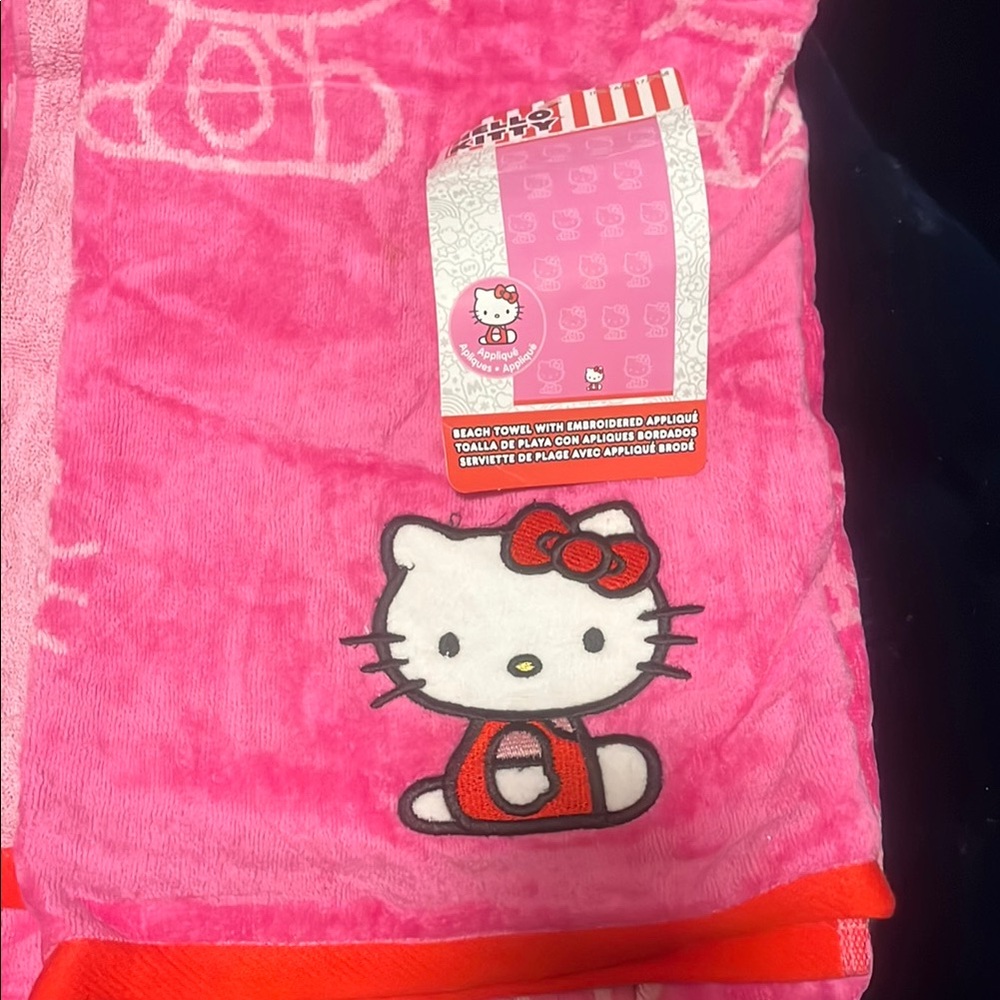 Hello Kitty Pink Beach Towel